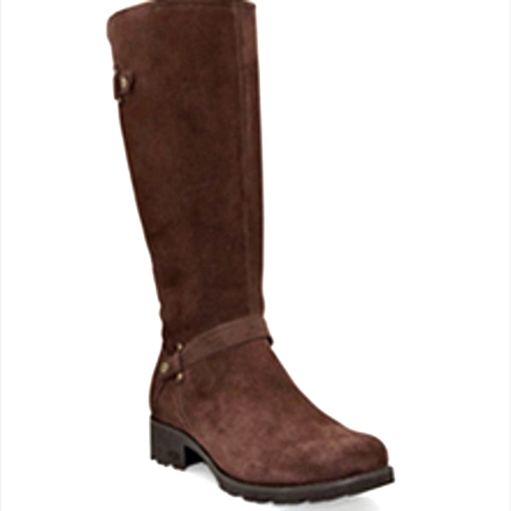 🚨SALE🚨 NEW Ugg Tall Suede Buckle Boots Sz 5 EU 36